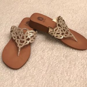 Yellow Box Flip flops